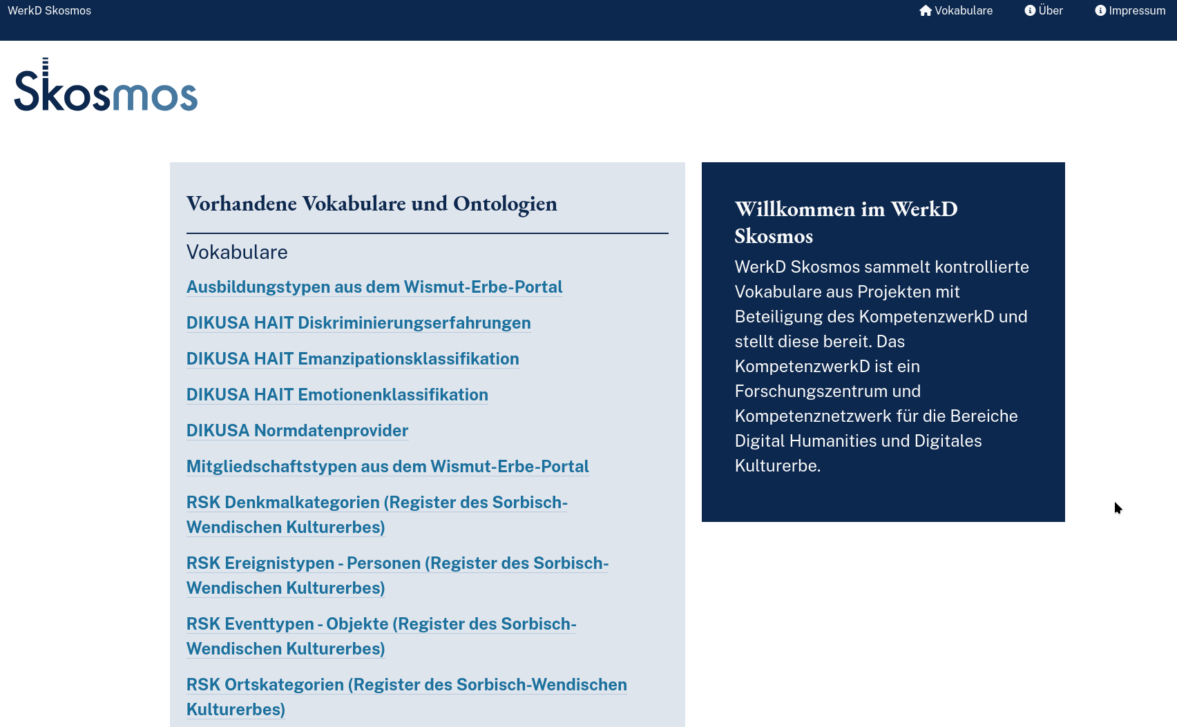 DIKUSA Skosmos Startseite