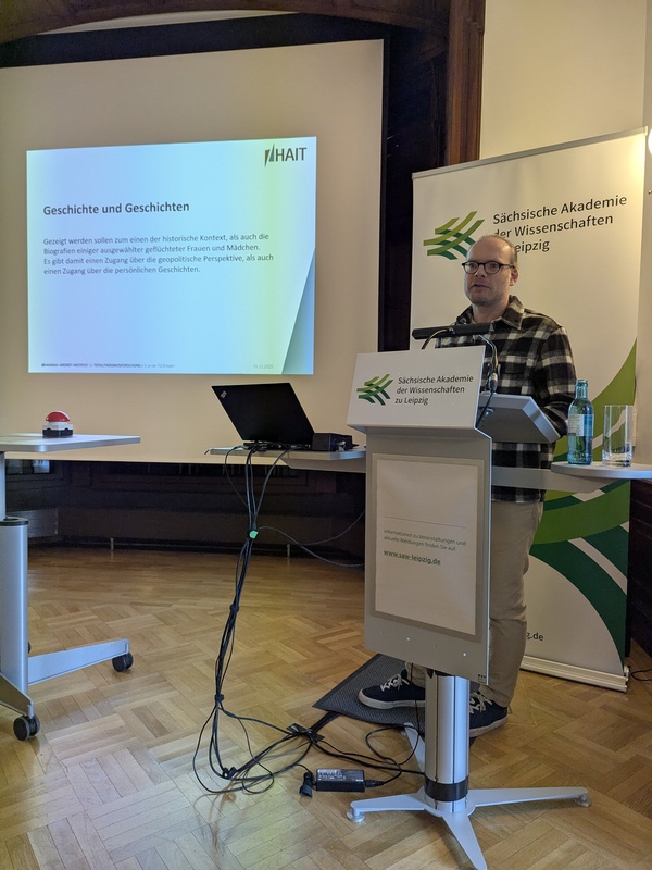 Vortrag HAIT, Marc-André Weibezahn (Foto: Franziska Naether)
